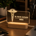 Desk Name Plate With LED Light For DOCTOR