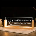 Desk Name Plate With LED Light - DOCTOR 1