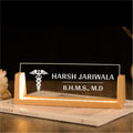 Desk Name Plate With LED Light - DOCTOR 2