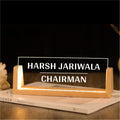 Desk Name Plate With LED Light