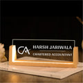 Desk Name Plate With LED Light - CA